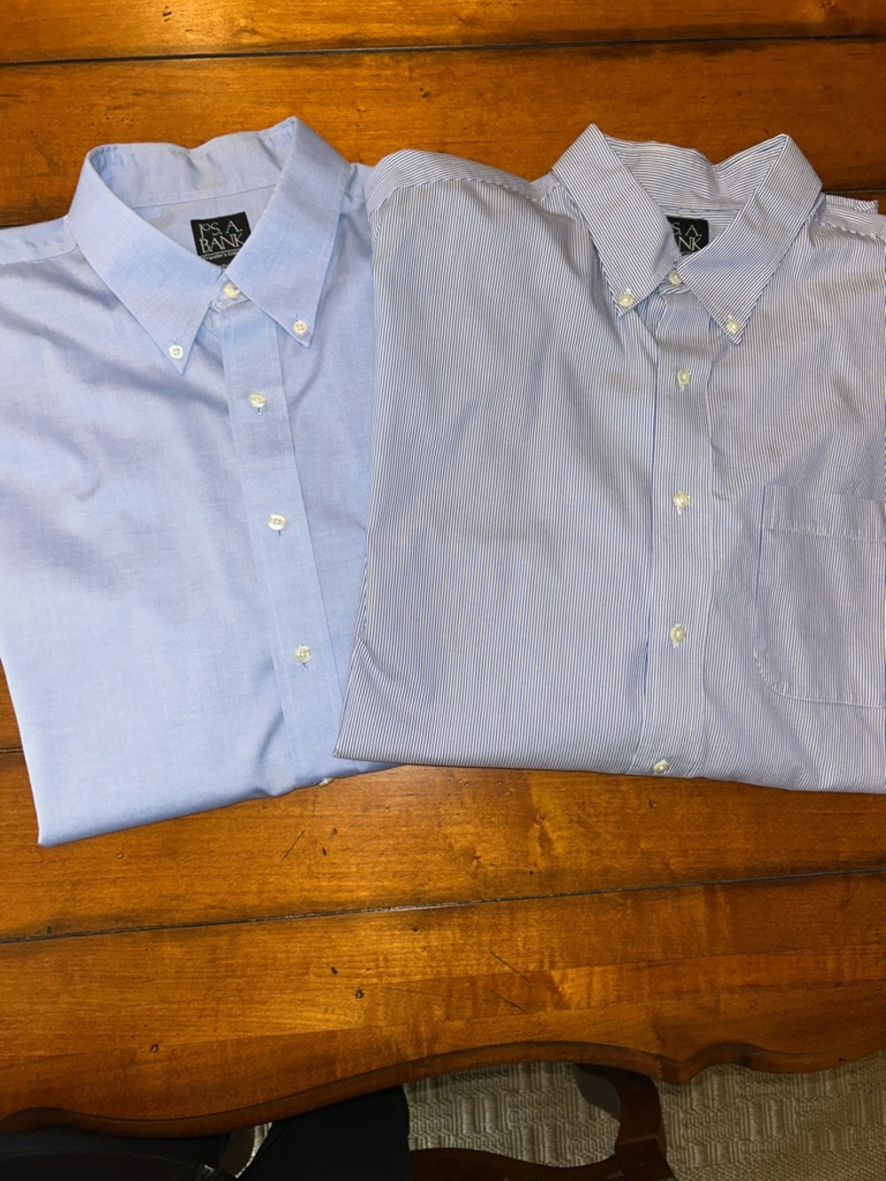 Jos. A. Bank Light Blue & Blue-Striped Button-Down Shirts (2-Pack)